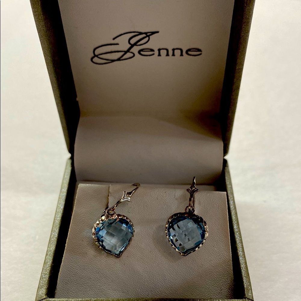 Sterling Blue  Stone Drops
